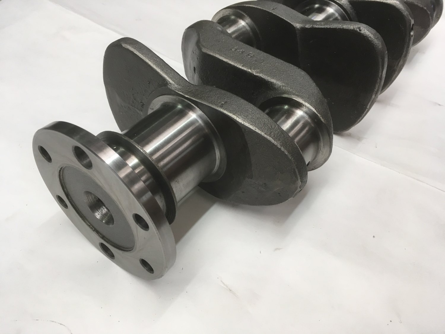 CRANKSHAFT, with integral counterweights (chain drive) Desmet Jeepparts