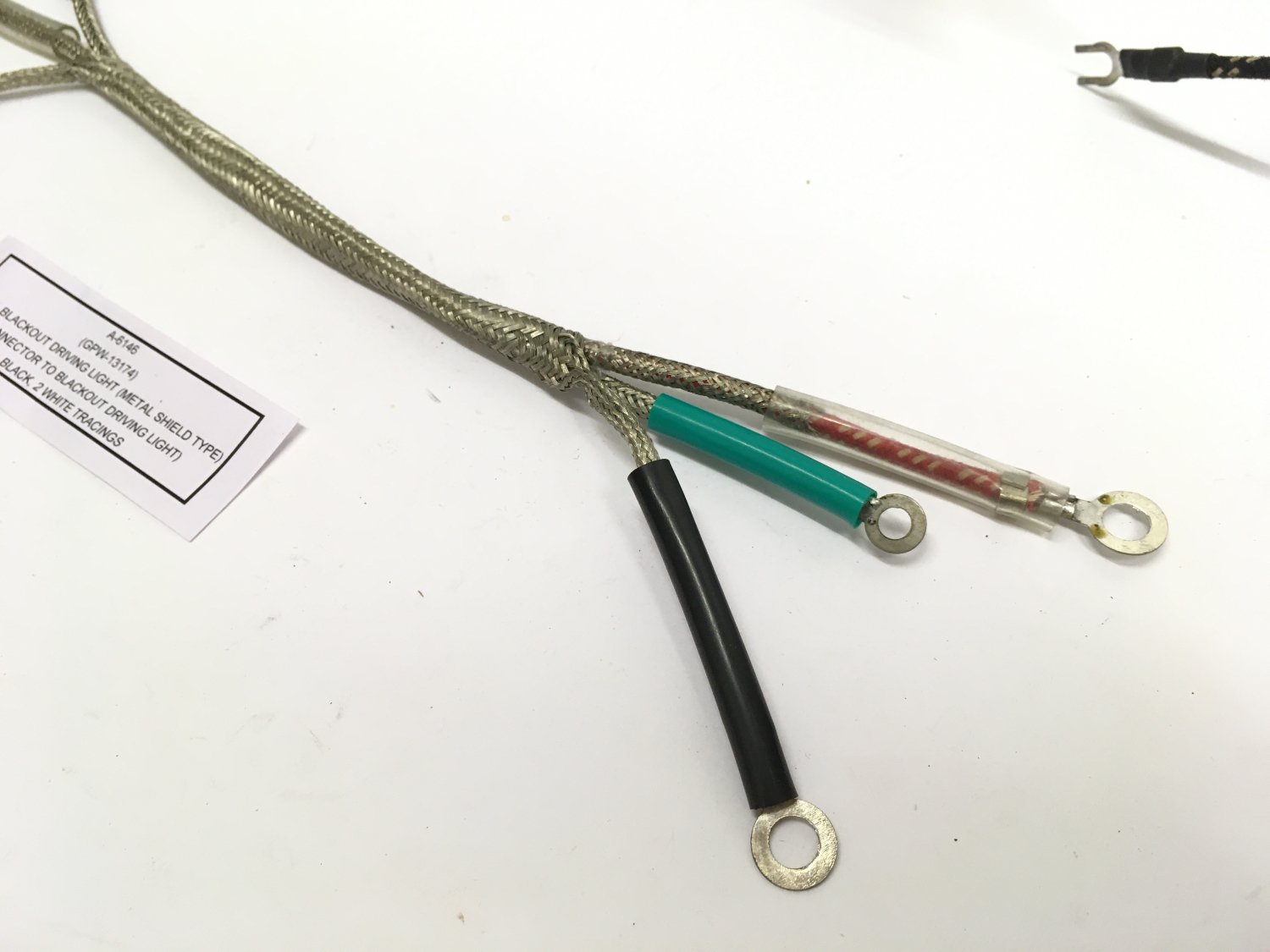 KIT, metal braiding wiring harness | Desmet Jeepparts