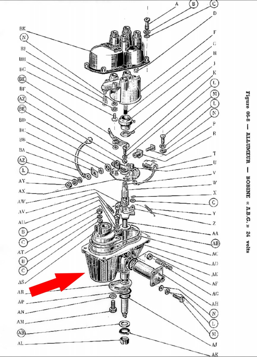 HOUSING, distributor (M201) Desmet Jeepparts